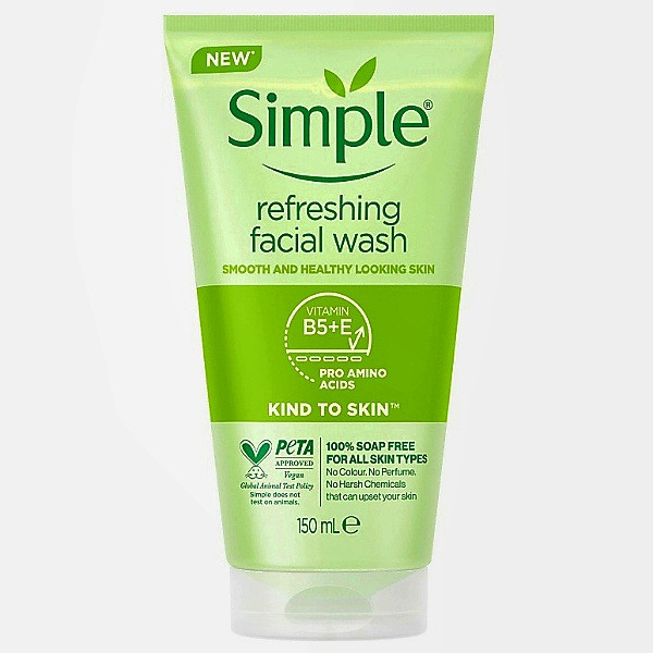 ژل شستشو سیمپل simple اورجینال مخصوص پوست حساس