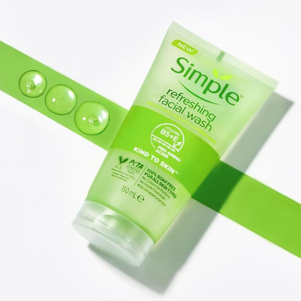 ژل شستشو سیمپل simple اورجینال مخصوص پوست حساس