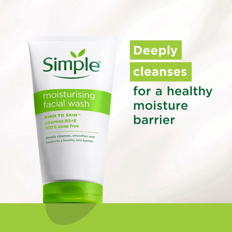 ژل شستشو و آبرسان سیمپل simple اورجینال مخصوص پوست خشک